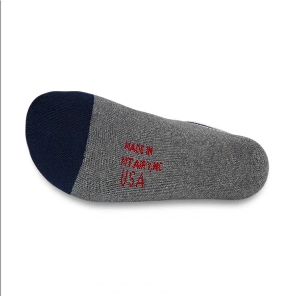 2x NWT MADE HERE Main Street No Show Heather Grey Unisex Cotton Socks, L/XL - Picture 5 of 6